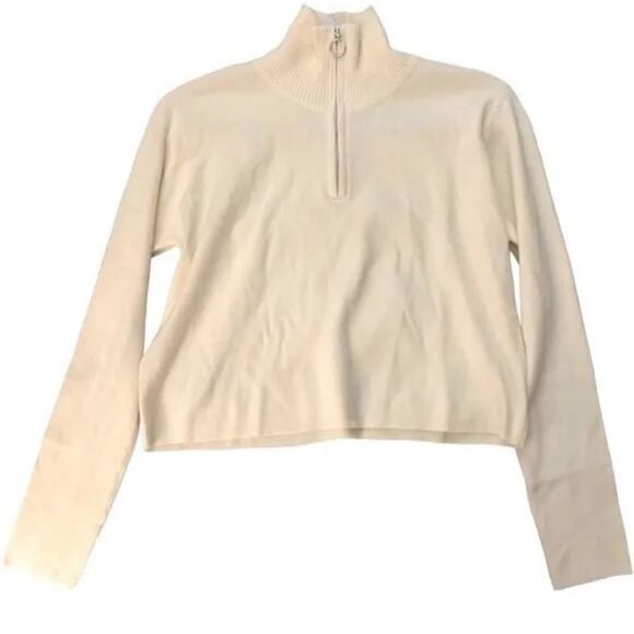 Cali Be 1/4 Zip Butter Lightweight Pullover Sweater - Picture 2 of 7